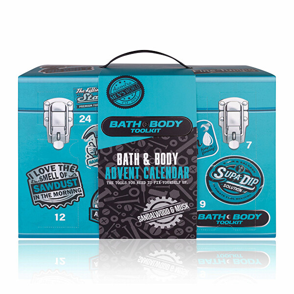 Adventní kalendář pro muže Bath and Body Toolkit