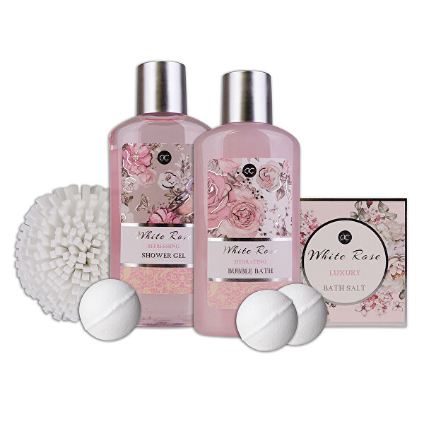 Dárková sada v papírovém kufříku White Rose