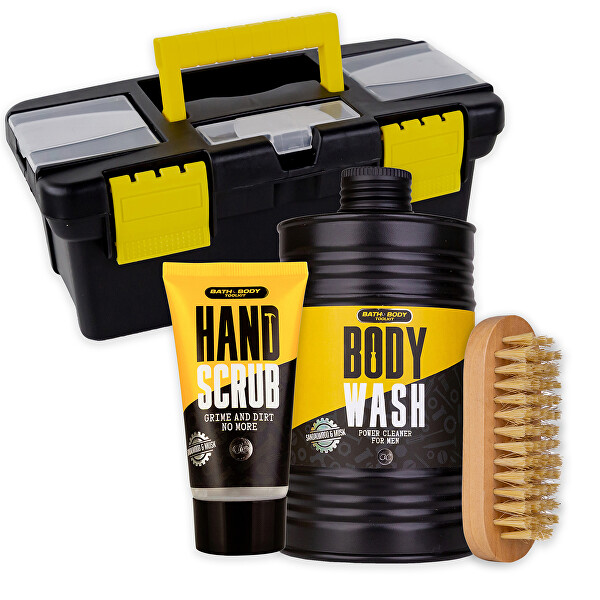 Dárková sada v malém boxu na nářadí Bath and Body Toolkit