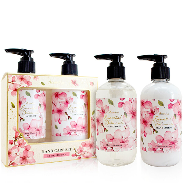 Dárková sada péče o ruce s pumpičkou Cherry Blossom Essential Botanical