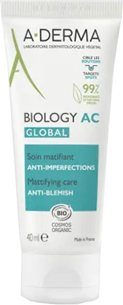 Mattierende Pflege gegen Hautunebenheiten Biology AC Global (Anti-Blemish Mattifying Care) 40 ml