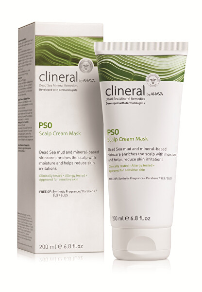 Hydratační maska pro pokožku hlavy a vlasy Clineral PSO (Scalp Cream Mask) 200 ml