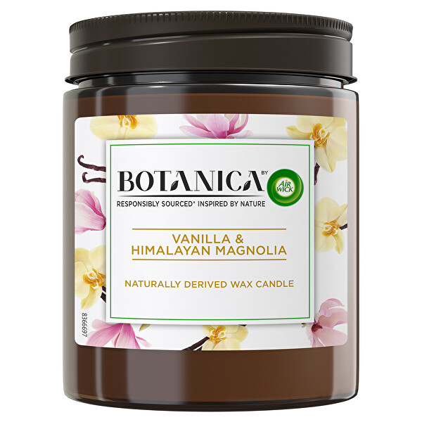 Vonná svíčka Botanica Vanilka a himalájská magnolie 205 g