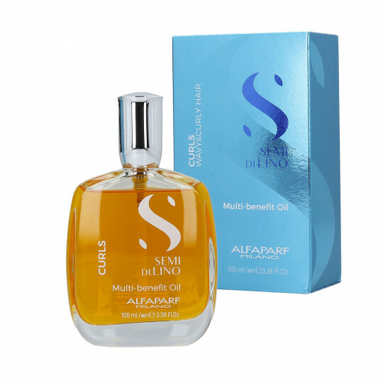 SLEVA - Olej pro kudrnaté a vlnité vlasy Alfa Semi Di Lino Curl (Multi-Benefit Oil) 100 ml - poškozená krabička