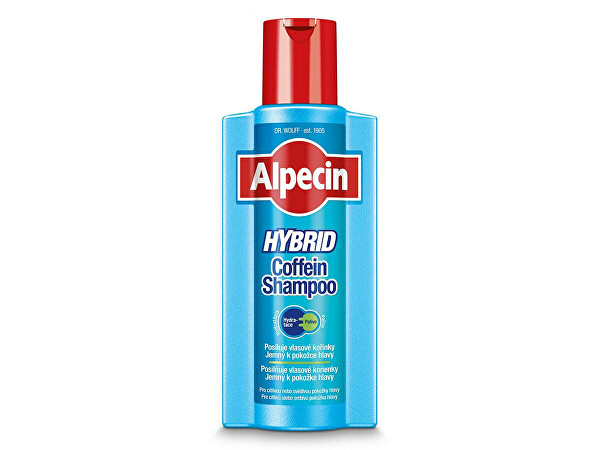 Kofeinový šampon pro citlivou pokožku hlavy Hybrid (Coffein Shampoo) 375 ml