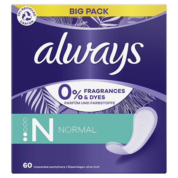 Slipové vložky Normal Fresh&Protect 60 ks