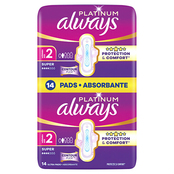 Hygienické vložky Ultra Platinum Super Duo 14 ks