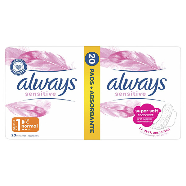 Hygienické vložky Ultra Sensitive Normal Duo 20 ks
