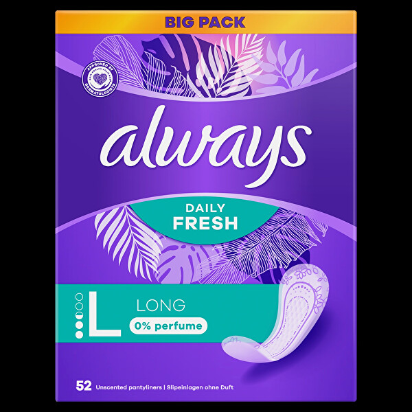 Slipové vložky Daily Fresh Long 52 ks