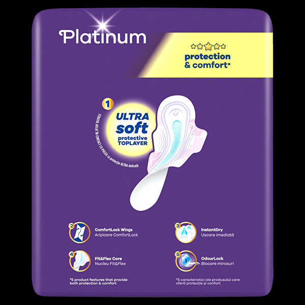 Egészségügyi betétek Platinum Ultra Super Mega 42 db