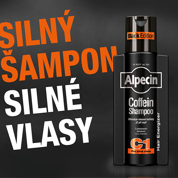 Kofeinový šampon proti vypadávání vlasů C1 Black Edition (Coffein Shampoo) 375 ml