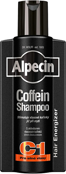 Kofeínový šampón proti vypadávaniu vlasov C1 Black Edition (Coffein Shampoo) 375 ml