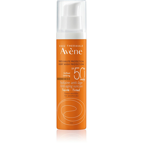 Ochranný krém na obličej s protivráskovým účinkem SPF 50+ tónovaný (Anti-Aging Sun Care) 50 ml