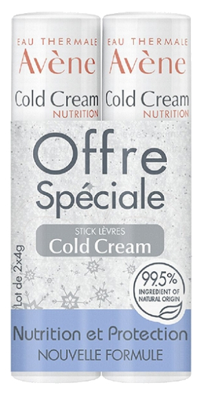 Sada vyživujících balzámů na rty Cold Cream 2 x 4 g