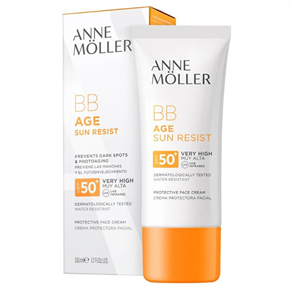 Cremă protectoare BB împotriva petelor și îmbătrânirii pielii SPF 50+ Age Sun (BB Cream) 50 ml