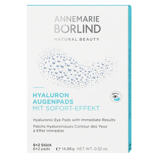 Hyalurónovej hydratačný obklady na oči (Hyaluronic Eye Pads) 6 x 2 ks