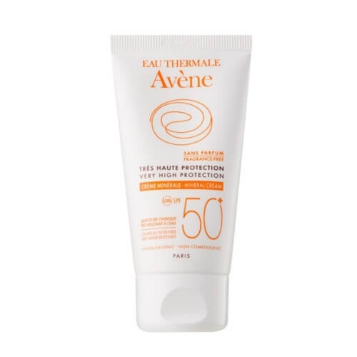 Crema viso protettiva minerale senza profumazione +50(Very High Protection) 50 ml