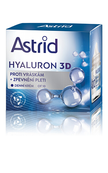 Zpevňující denní krém proti vráskám OF 10 Hyaluron 3D 50 ml