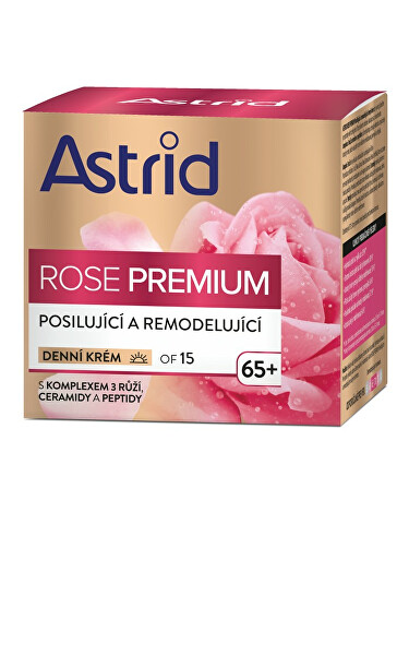 Posilňujúci a remodelujúci denný krém OF 15 Rose Premium 50 ml