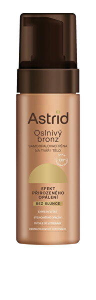 Samoopaľovacia pena na tvár a telo Oslnivý bronz 150 ml