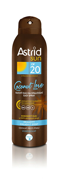Suchý olej na opalování OF 20 Coconut Love 150 ml