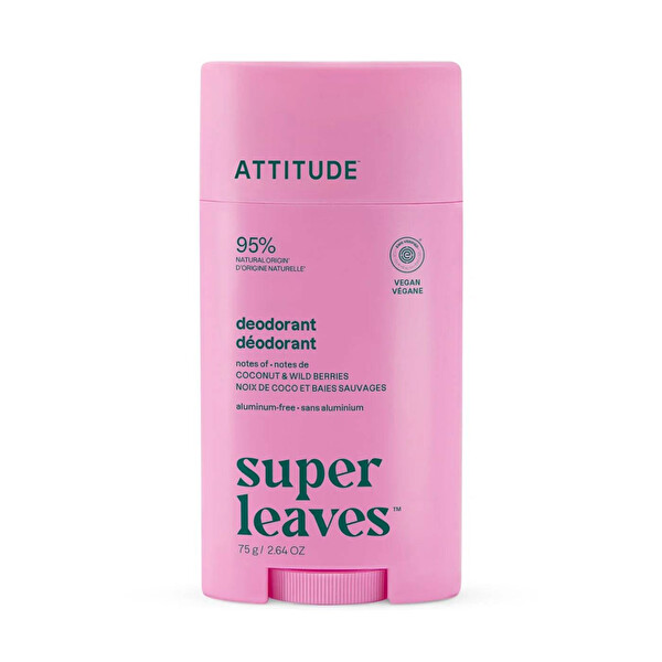 Deodorant Super Leaves Nucă de cocos & fructe de pădure 75 g