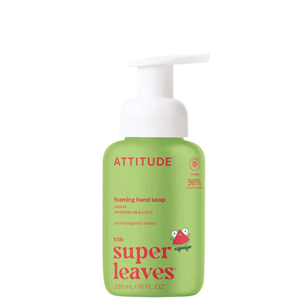 Săpun de mâini pentru copii Super Leaves Pepene și nucă de cocos 295 ml
