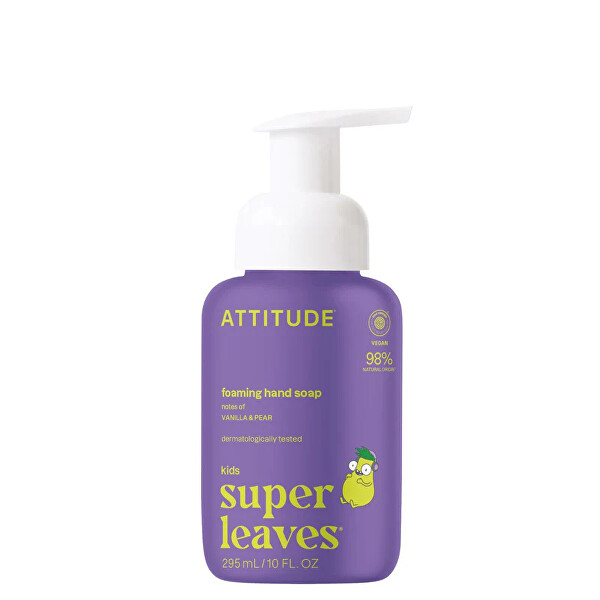 Dětské mýdlo na ruce Super Leaves Vanilka a hruška 295 ml
