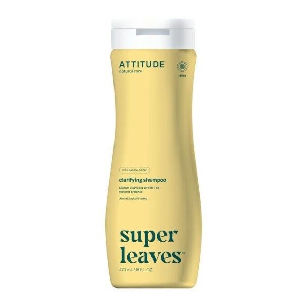 Přírodní rozjasňující šampon pro normální a mastné vlasy Super Leaves (Clarifying Shampoo) 473 ml