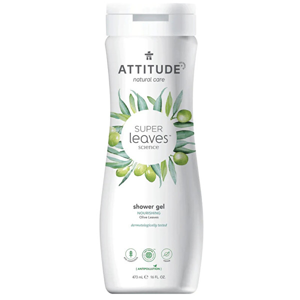 Přírodní sprchový gel Super Leaves Olive Leaves (Shower Gel) 473 ml