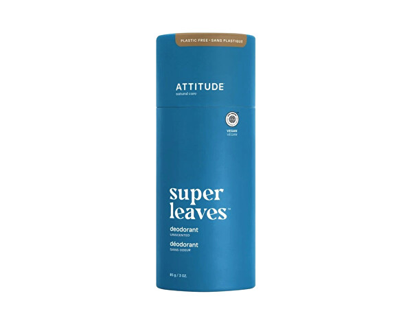 Přírodní tuhý deodorant Super Leaves - bez vůně (Deodorant) 85 g