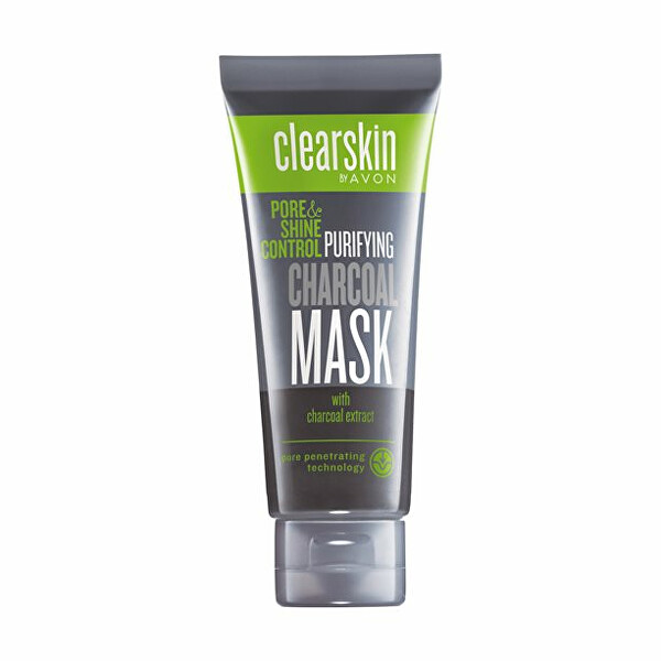 Maschera viso detergente con estratto di carbone nero Cleasrkin (Purifying Charcoal Mask) 75 ml