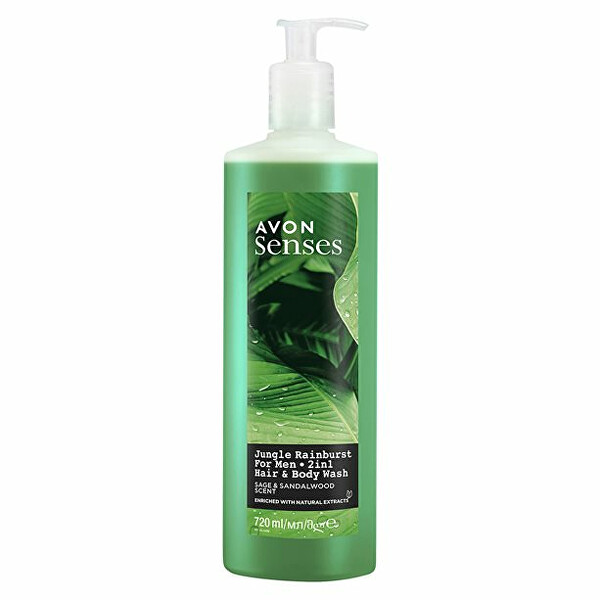 Sprchový gél na telo a vlasy s vôňou šalvie a santalového dreva ( Hair & Body Wash) 720 ml