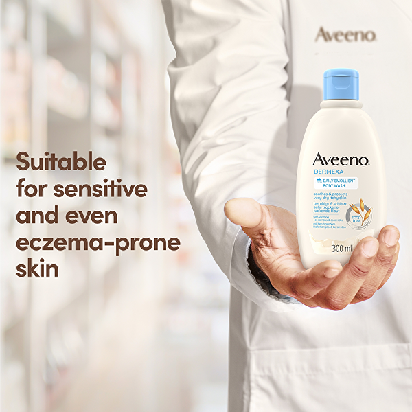 Emolienční sprchový gel bez parfemace Dermexa (Daily Emollient Body Wash) 300 ml
