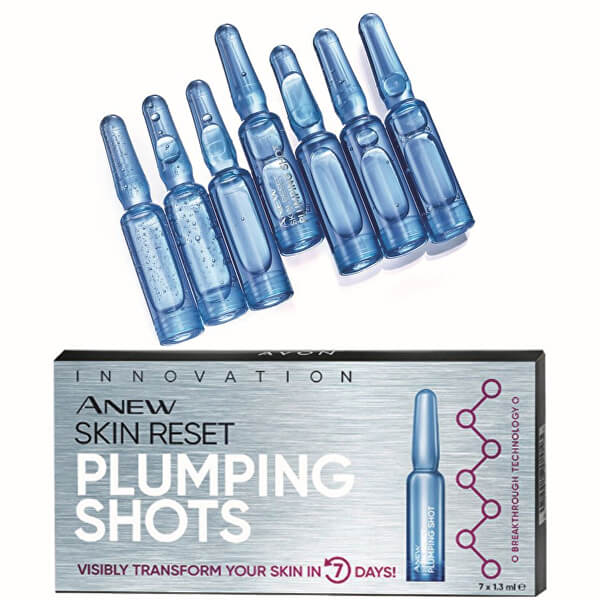 Vyplňující pleťové ampulky Anew Skin Reset Plumping Shots 7 x 1,3 ml