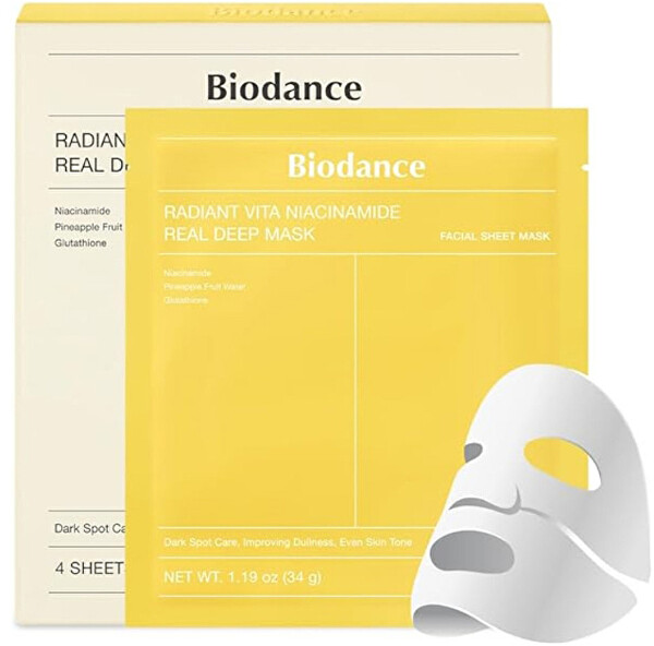 Pleťová maska Radiant Vita Niacinamide (Real Deep Mask) 4 ks