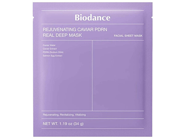 Pleťová maska Rejuvenating Caviar PDRN Real Deep Mask 34 g