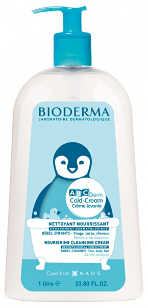 Tápláló tisztító krém ABCDerm (Nourishing Cleansing Cream) 1000 ml