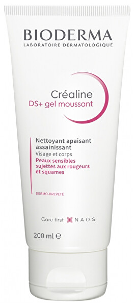 Nyugtató hatású tisztító arcgél Créaline DS+ Gel Moussant (Soothing Cleansing Gel) 200 ml