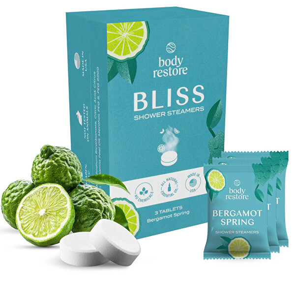 Sada aromatických tablet do sprchy Bergamot Spring Shower Steamers