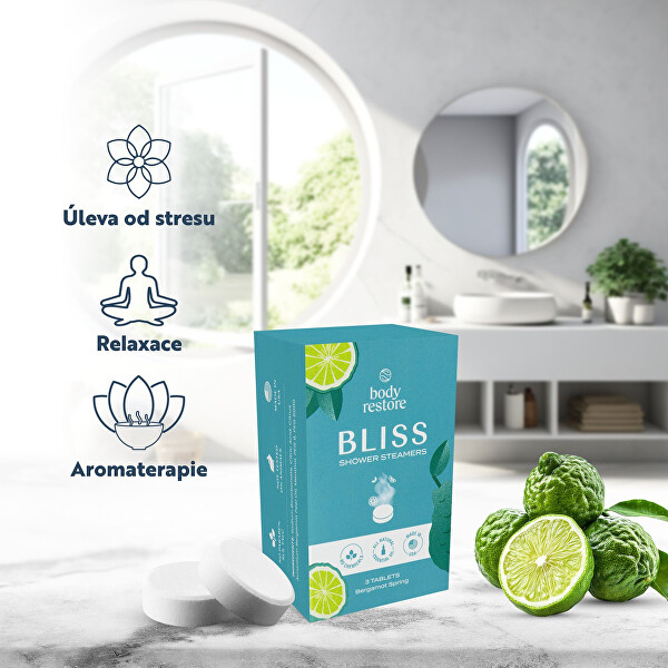 Sada aromatických tablet do sprchy Bergamot Spring Shower Steamers