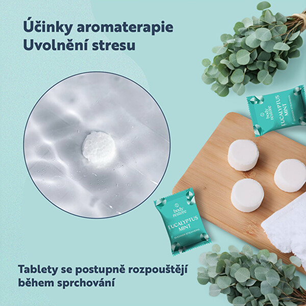 Sada aromatických tablet do sprchy Eukalyptus a Máta Shower Steamers