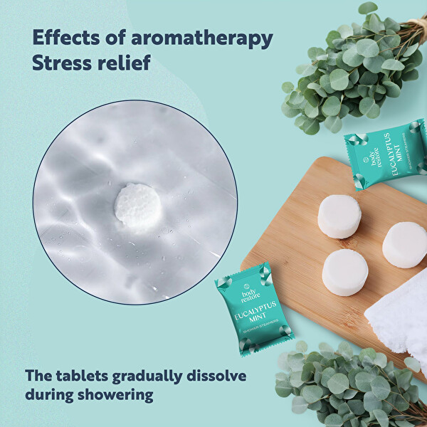Aromás zuhanytabletta készlet Eukaliptusz és Menta Shower Steamers
