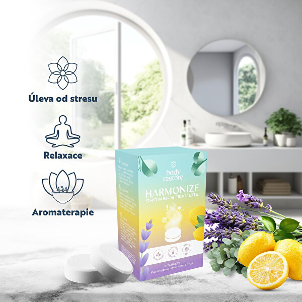 Sada aromatických tablet do sprchy Harmonize Shower Steamers