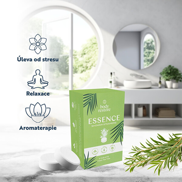 Sada aromatických tablet do sprchy Fresh Tea Tree Shower Steamers
