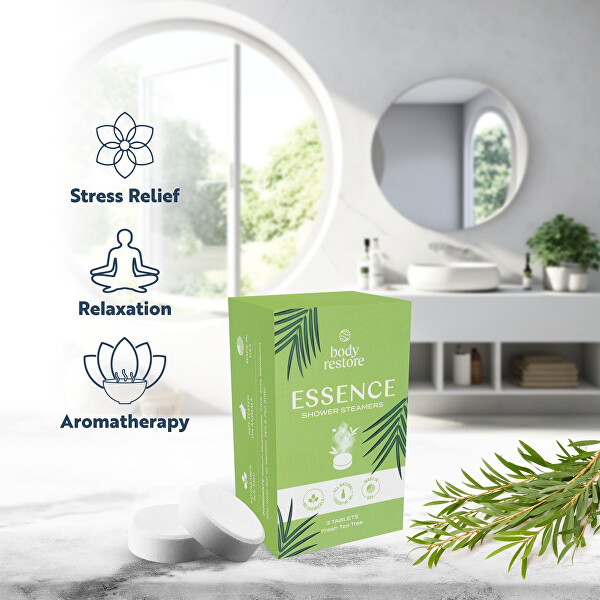 Fresh Tea Tree Shower Steamers aromás zuhanytabletta készlet