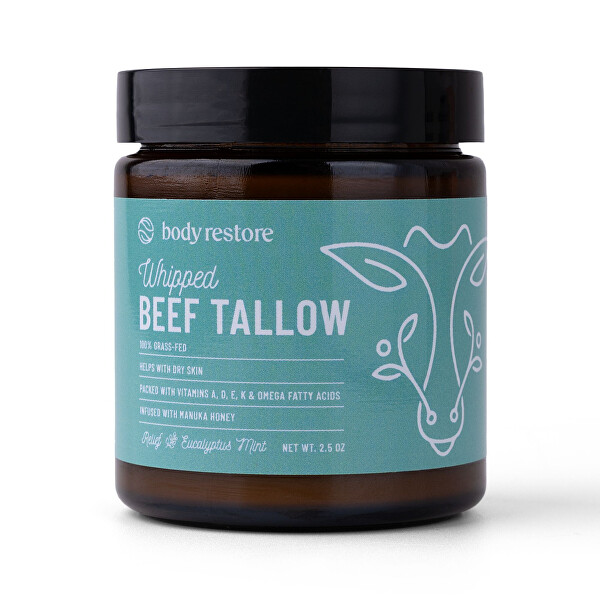 Tělový krém Eukalyptus a Máta Whipped Beef Tallow 71 g