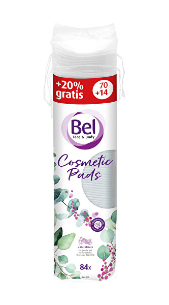 Kulaté odličovací tampony Face & Body Cosmetic 70 + 14 ks
