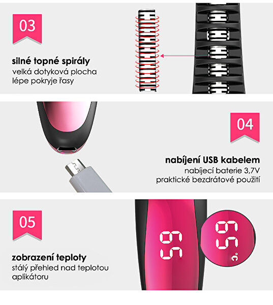 Elektronikus szempillaspirál BeautyRelax Brush & Go BR-1460