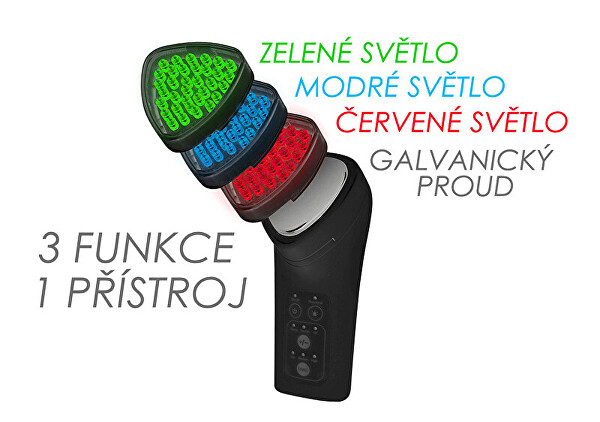2. JAKOST -  Galvanická žehlička pleti s fotonovou terapií BR-1150 černá